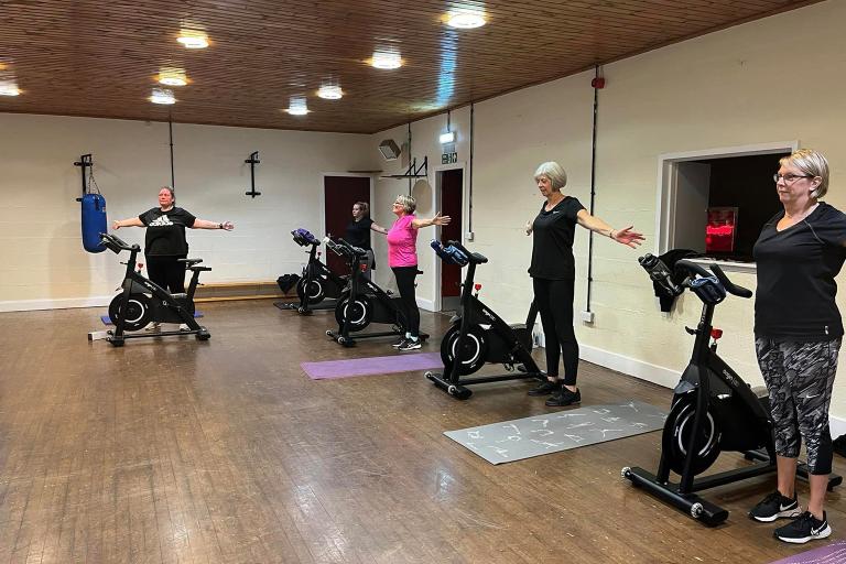 Fitness class at Hillview Leisure Centre