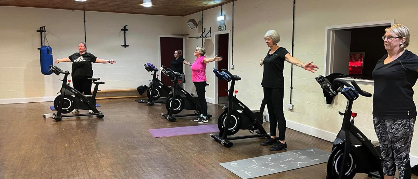 Fitness class at Hillview Leisure Centre